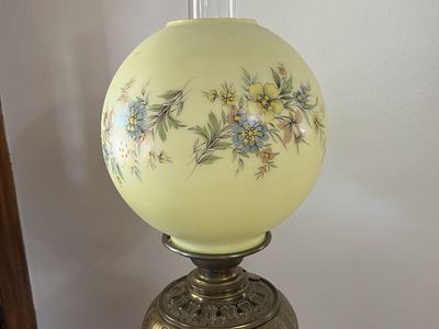 Victorian Era Standing Brass Piano Floor Lamp