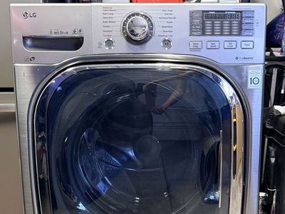 LG Front Load Washer & Dryer Set - Stainless Steel