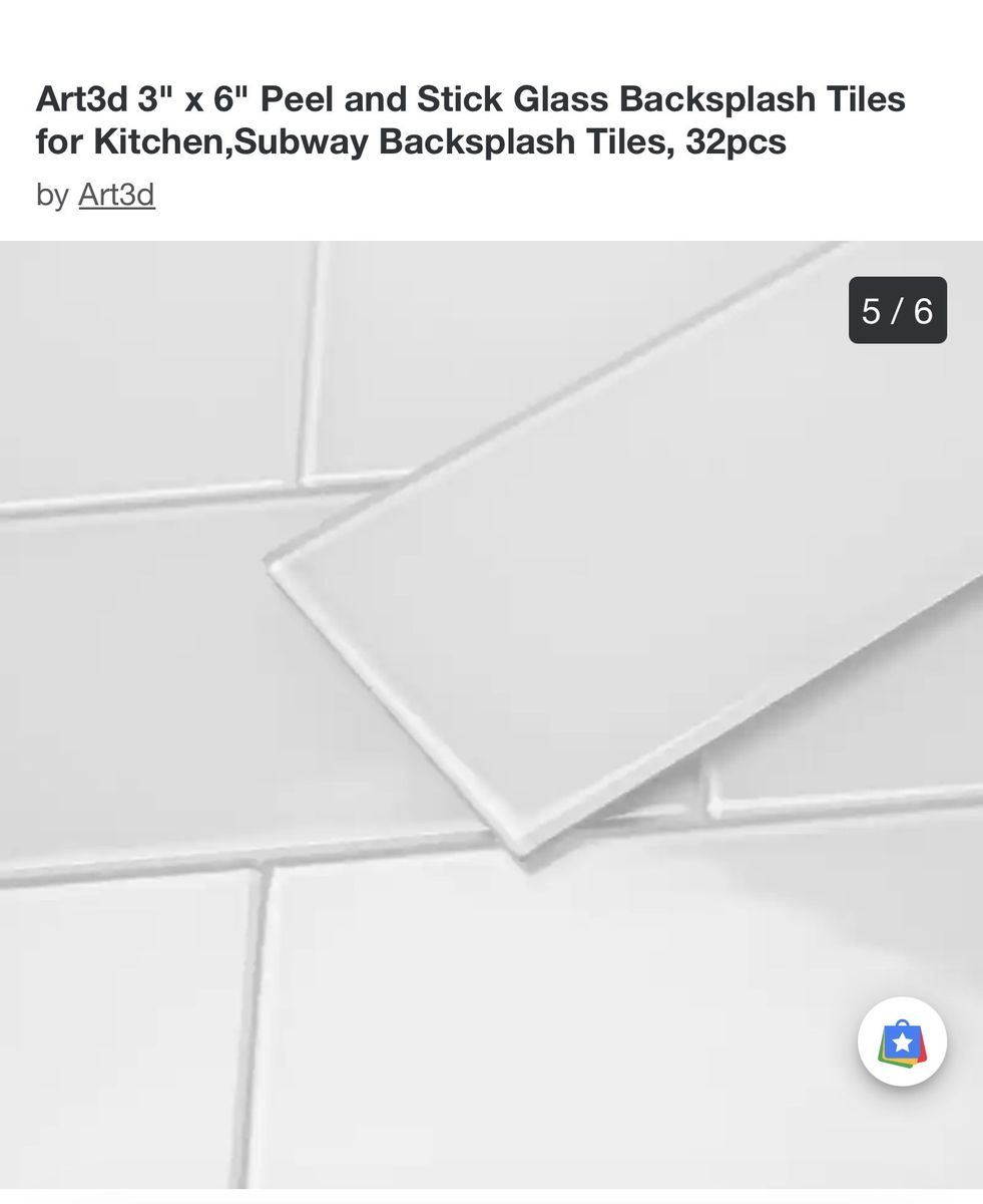 Glass Subway Tile - Peel & Stick