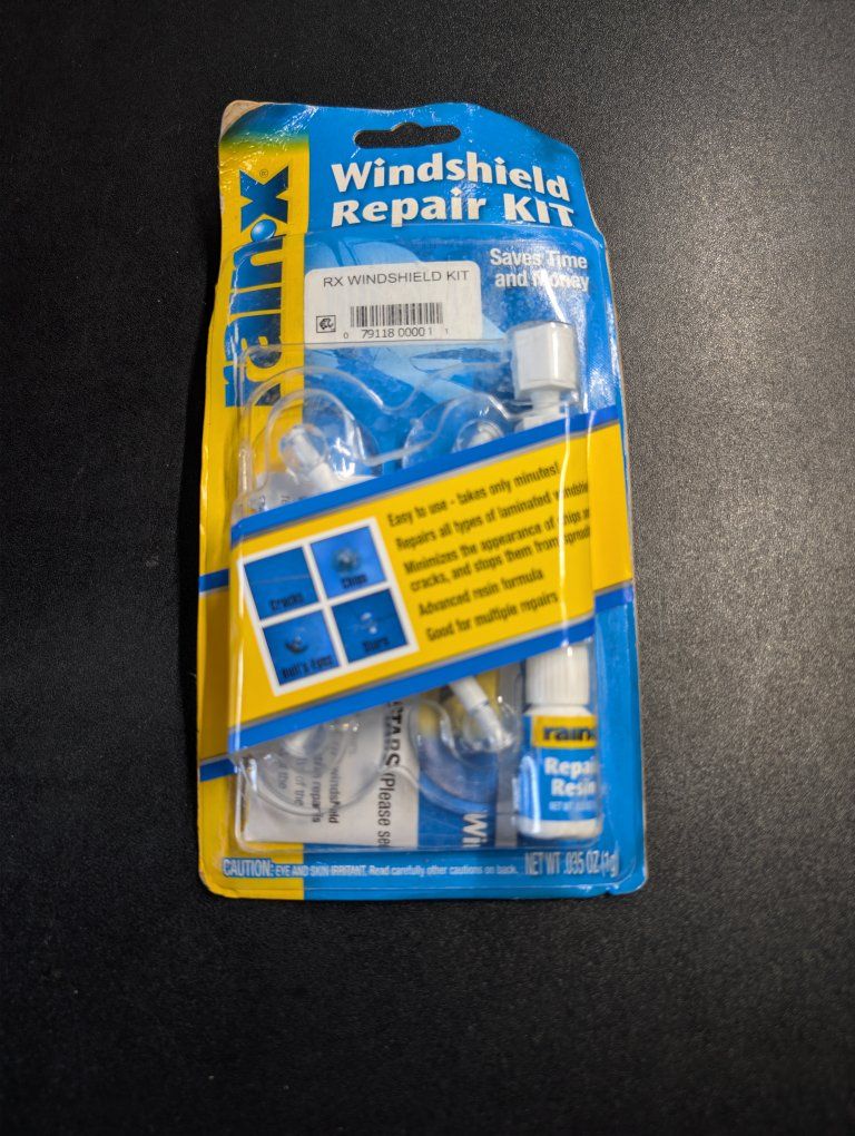 Rain-X Windshield Repair Kit Brand New Damaged Box