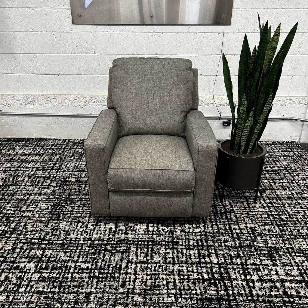 COSTCO TRUE INNOVATIONS MAINE FABRIC SWIVEL GLIDER RECLINER!!