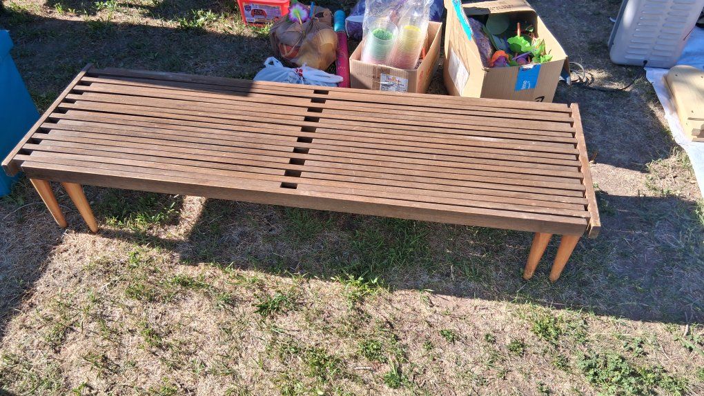 mid century modern coffee table/ bench
