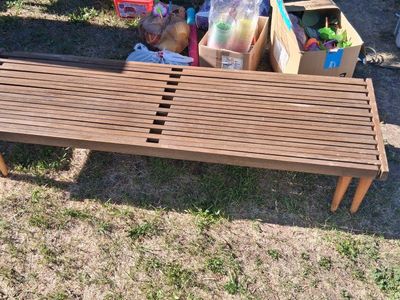 mid century modern coffee table/ bench