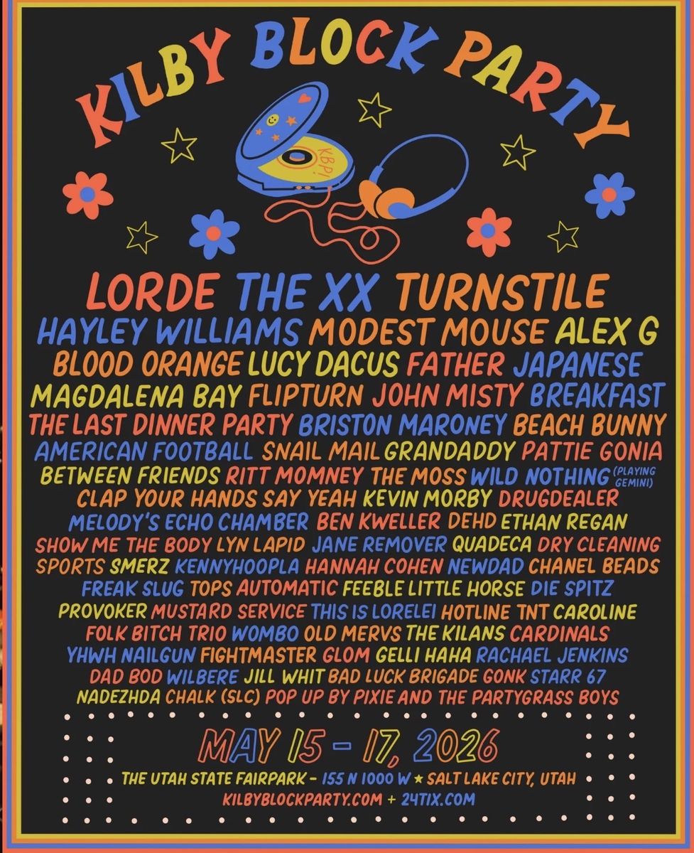VIP 3 day Kilby Block Party ticket - $450