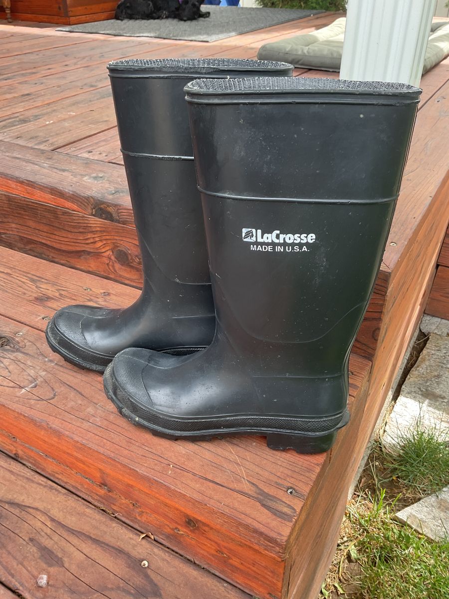 Lacrosse Rubber  Boots Size 9