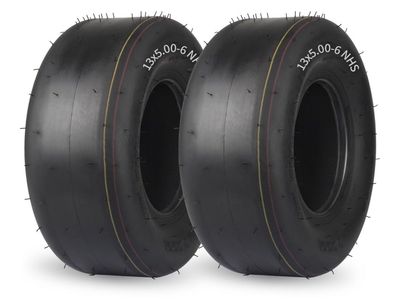 New! (2 Pack) 13x5.00-6 Lawn Mower Tubeless Tire