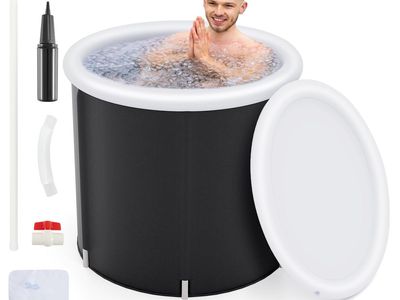 Portable Inflatable Ice Bath Tub Cold Plunge Barrel for Muscle Recovery and Wellness