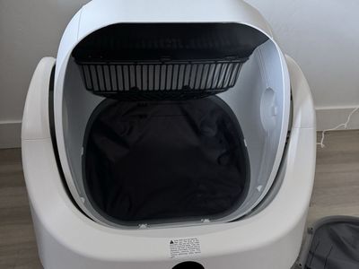 Open-Top Automatic Litter Box, Odor Control, Ready to Use, Self Cleaning Litter Box, Large Capac