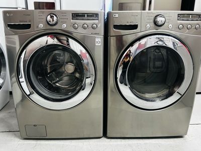 Lg Steam Electric Front Load Set/Stackable
