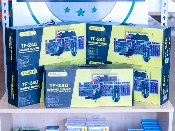 T-WOLF TF-240 4-in-1 Gaming Combo – RGB Keyboard, Gaming Mouse, Headset & Mouse