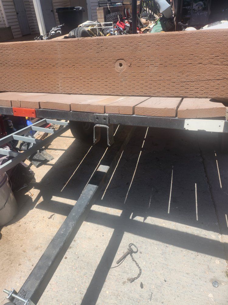 Utility  tilt deck Trailer - Flatbed, Single Axle, Heavy Duty, Wood Deck