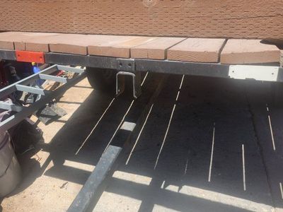 Utility tilt deck Trailer - Flatbed, Single Axle, Heavy Duty, Wood Deck