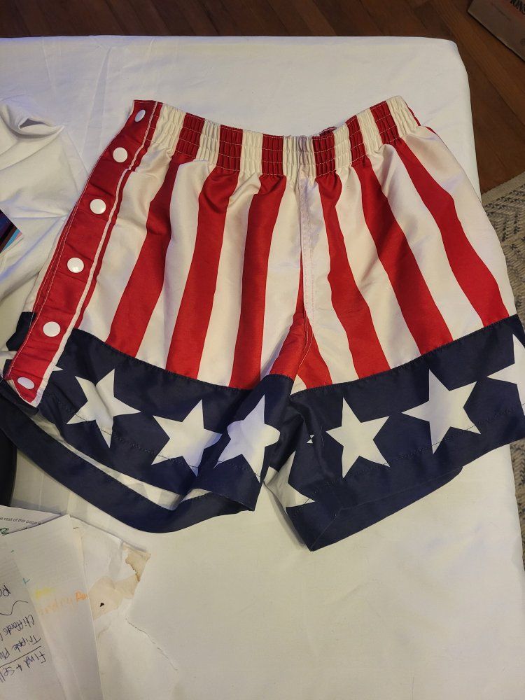 .en's medijm patrotic shorts