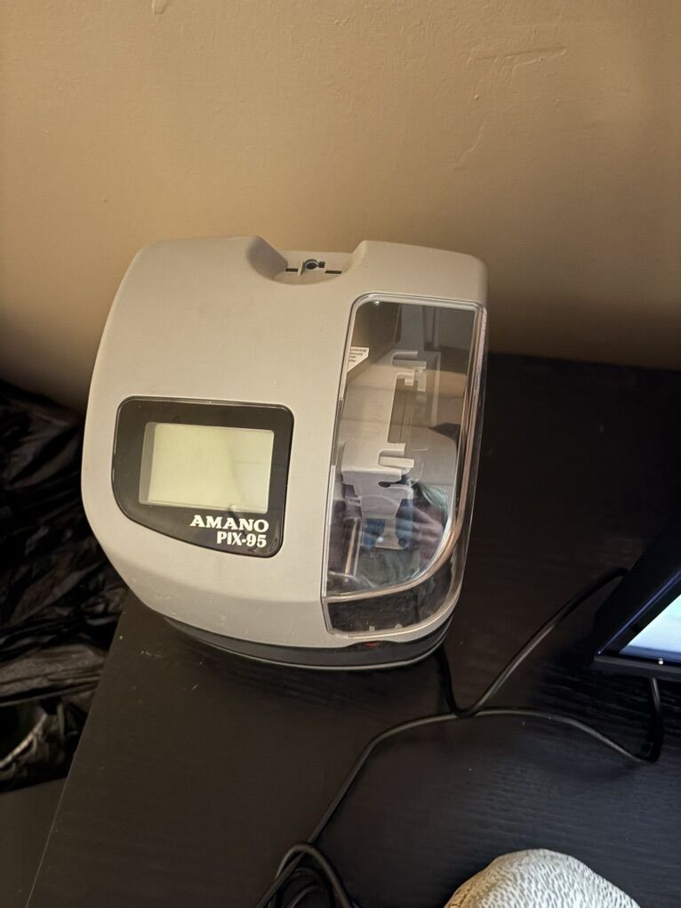 Electric Time Clock Machine