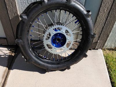 YZ450F Rear paddle and Warp 9 wheel