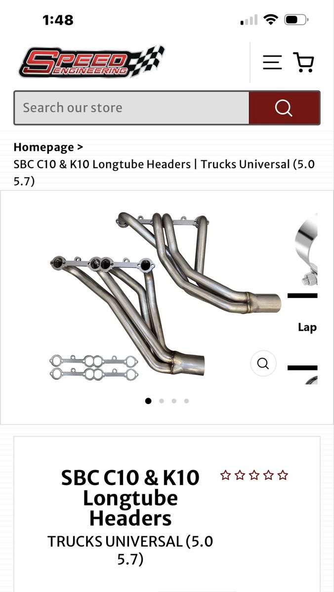 SBC Headers for square body