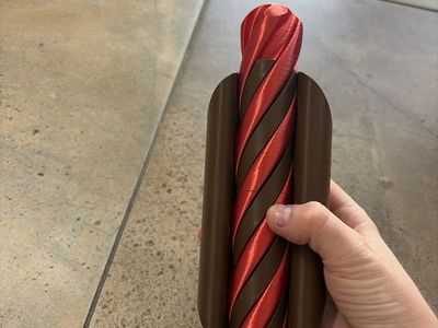 3d printed hotdog fidget pass through