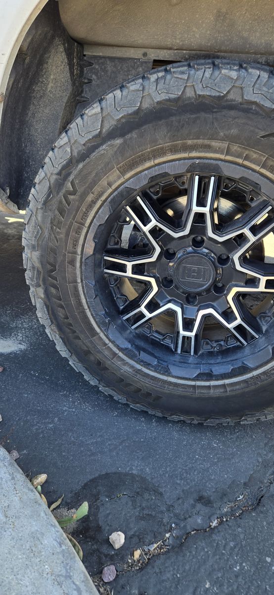 SET OF FOUR 6X139 18" LT WHEELS AND TIRES