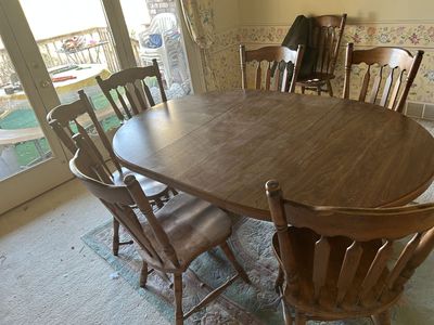Dining Table Vintage And Chairs