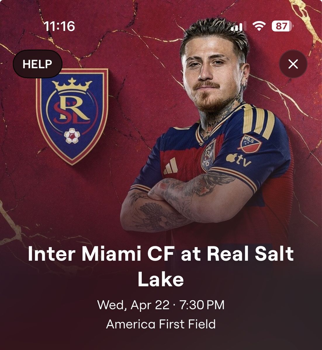 2 RSL vs Inter Miami (Messi) tickets - Section 5
