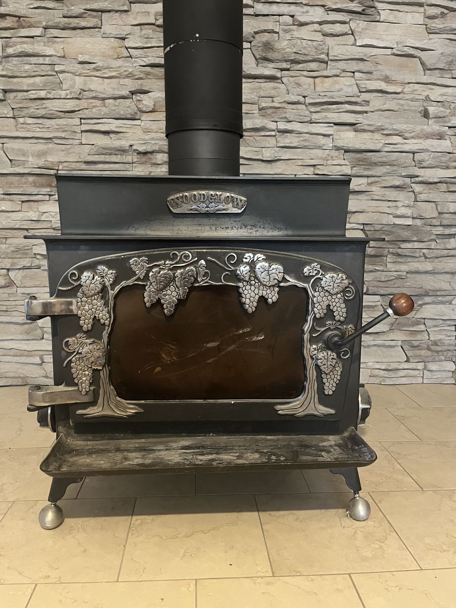 Woodburning fireplace