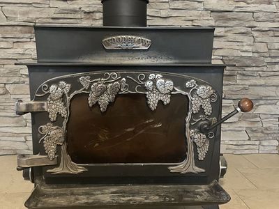 Woodburning fireplace