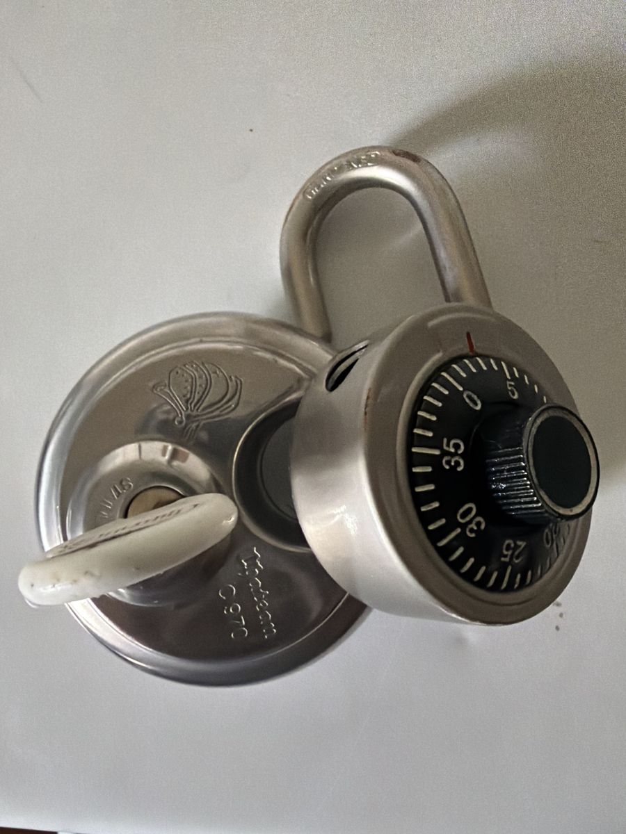 Two locks chateau lock and master lock