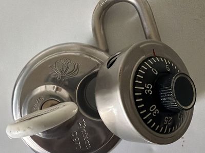 Two locks chateau lock and master lock