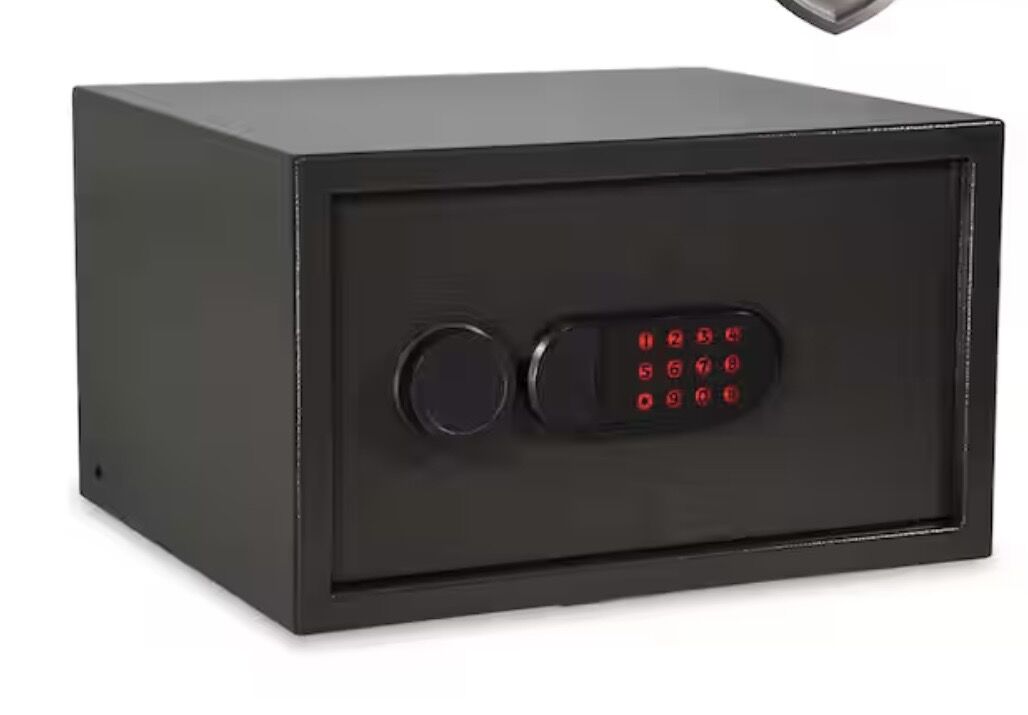 SANCTUARY Home and Office 1.13 cu. ft. Security Vault with Electronic Lock, Dark Gray Hammertone Finish