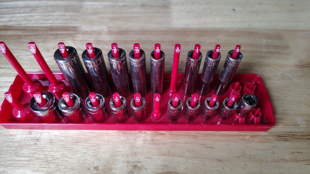 Craftsman SAE 6pt 1/4 Drive Socket Lot 18 pcs