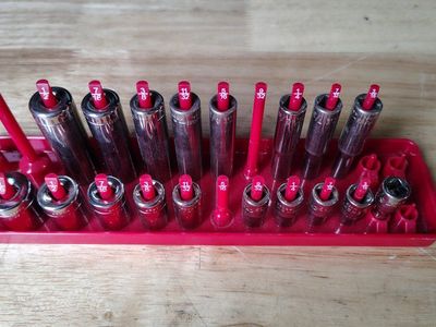 Craftsman SAE 6pt 1/4 Drive Socket Lot 18 pcs