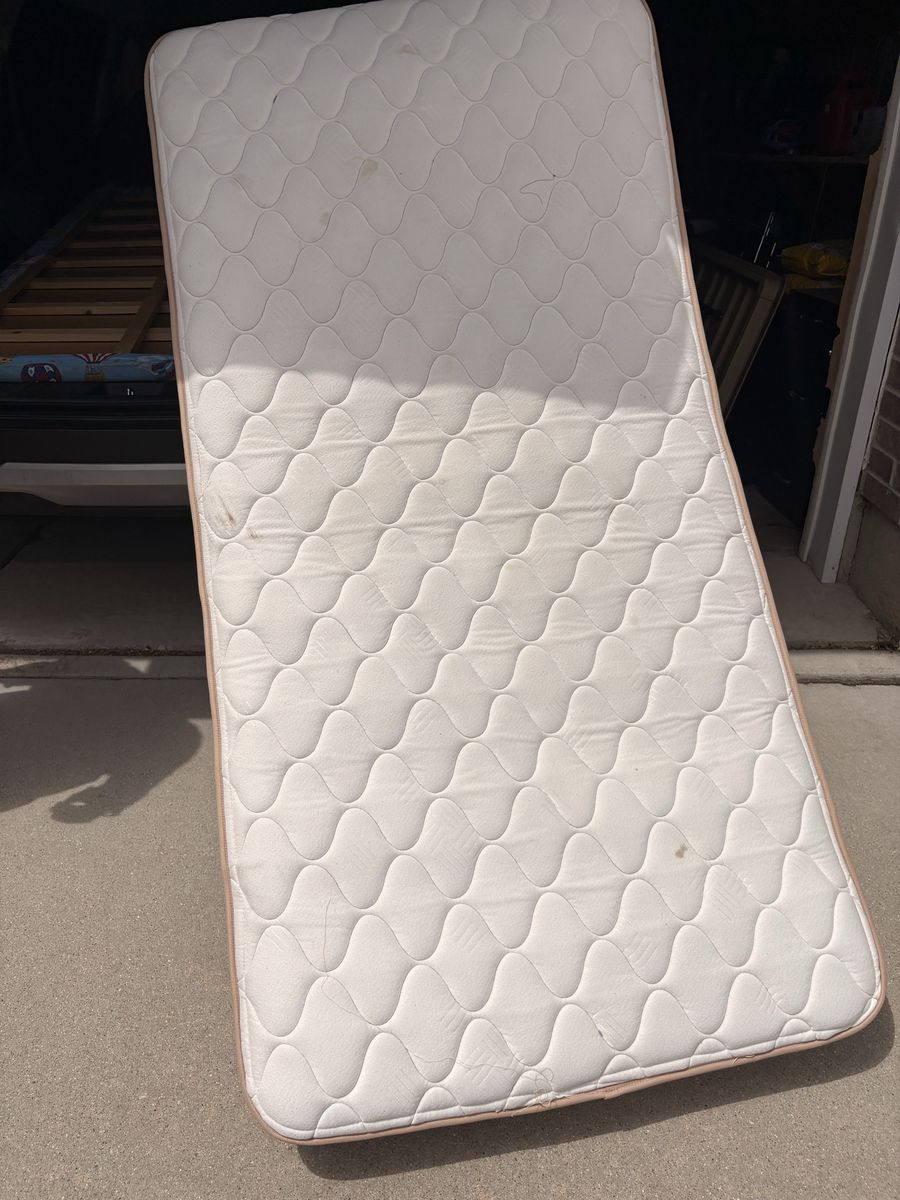 Twin mattress and bunkie board ( thin box spring )