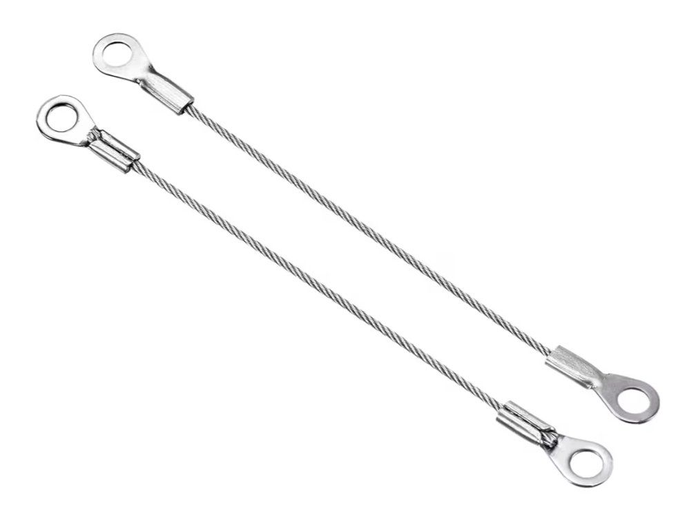 New 11in Stainless Steel Security Cables