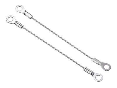 New 11in Stainless Steel Security Cables