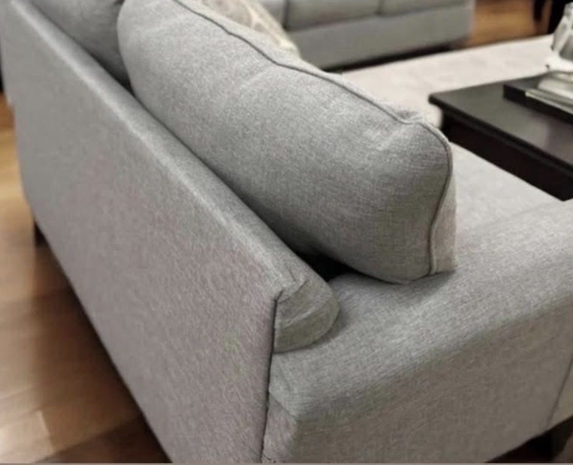 Light Gray Sofa & Loveseat Set Matching