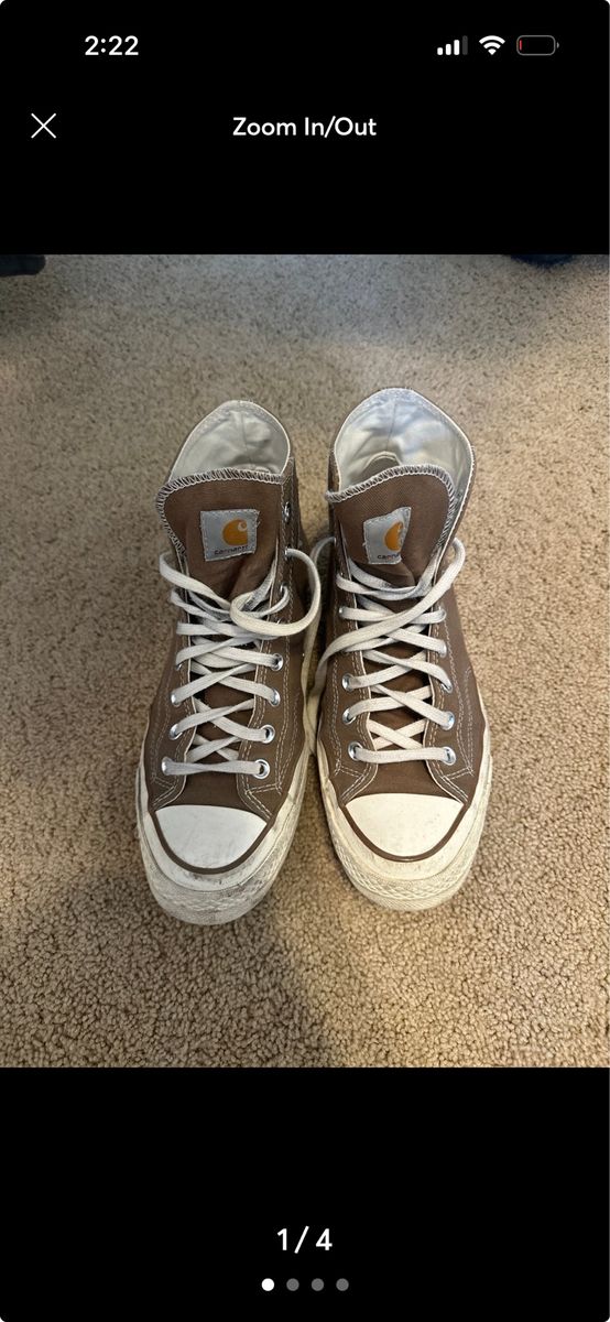 LIMITED EDITION Converse Carhartt WIP Chuck 70 High Top Brown Men's 8 woman’s 10