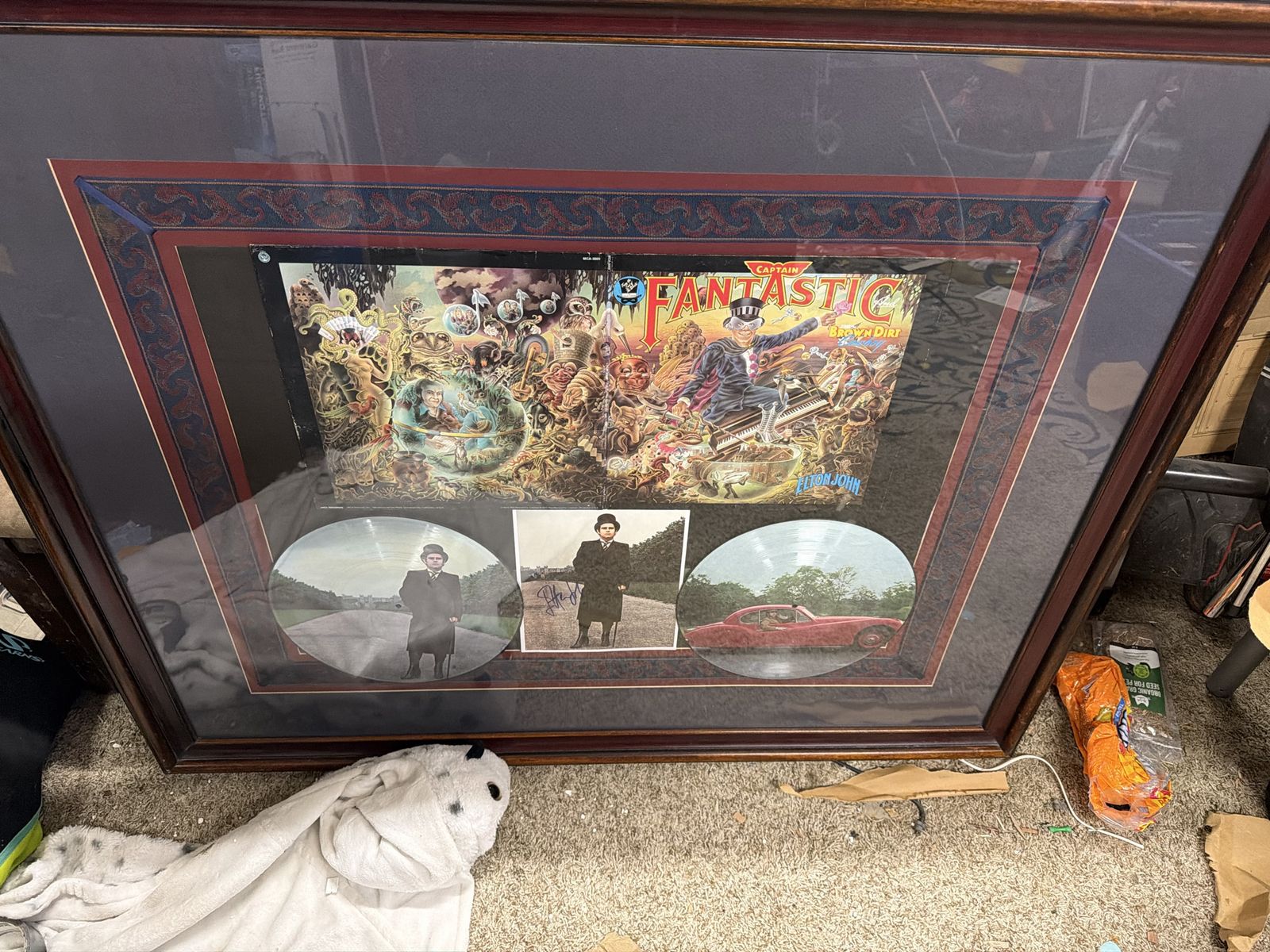 Autographed Elton John photo