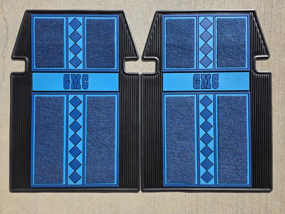 NOS GMC Vintage Plasti-color Floor Mats