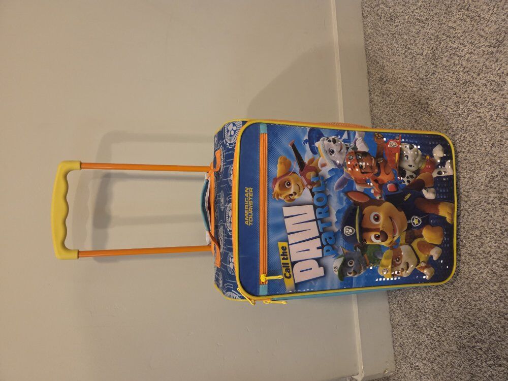 kids suitcase paw patrol