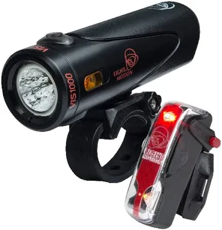 Light & Motion Power Combo, Vis 1000 + Vis 180 Pro Power Bike Lights