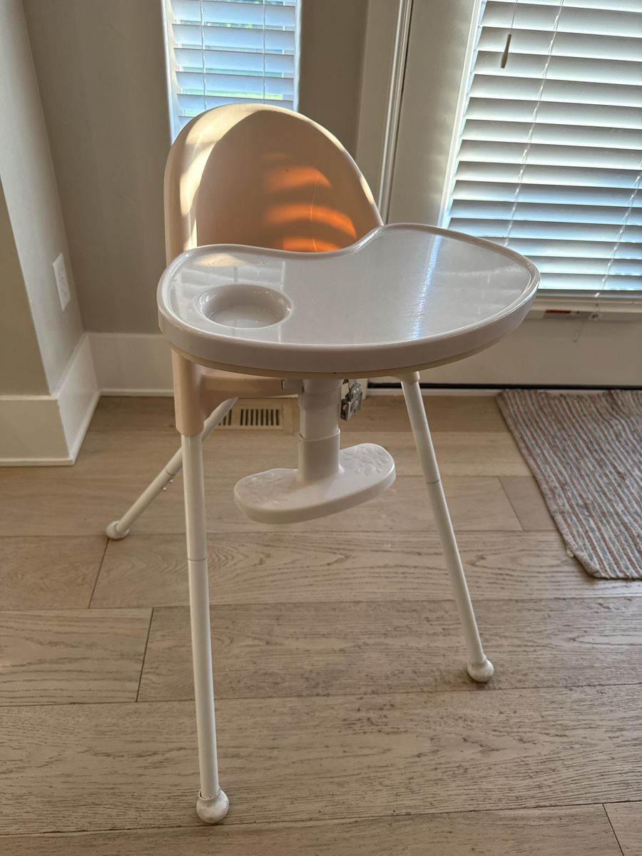 Baby High Chair with Attached Tray and Footrest