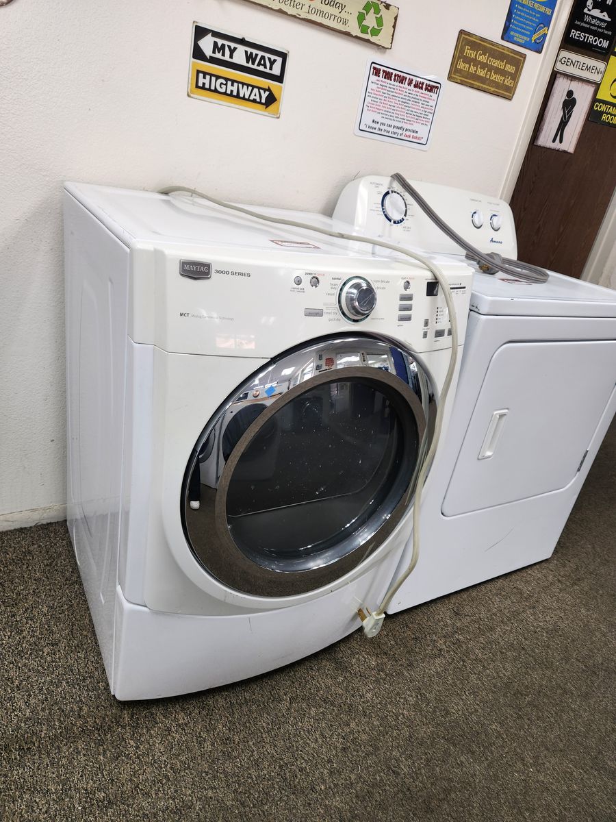 Maytag 3000 Series Front Load Electric Dryer White Used