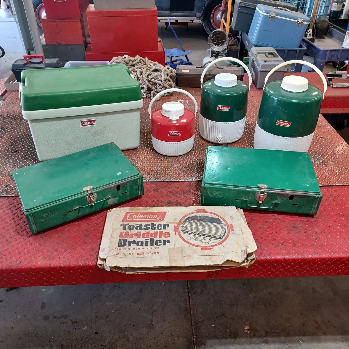 Coleman camping items. $25 ea.