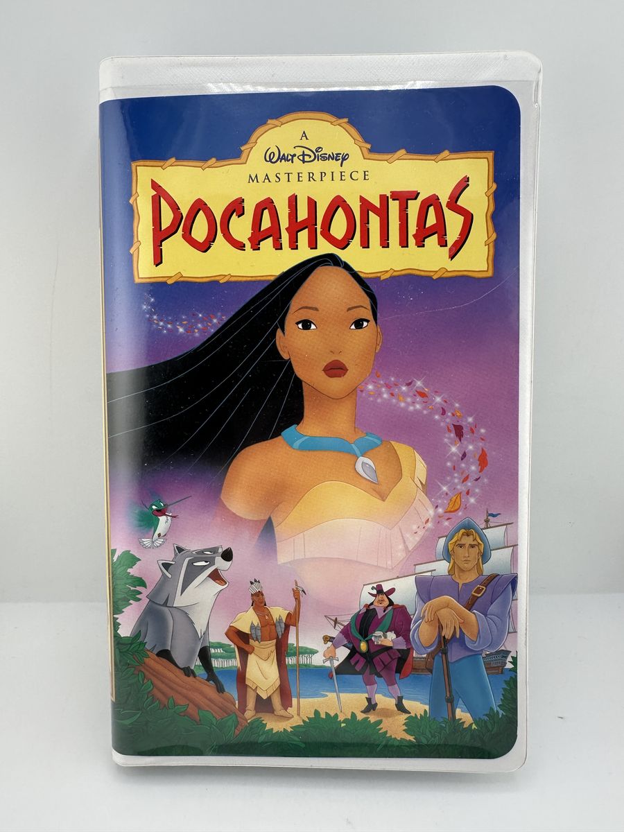 Disney Pocahontas VHS Masterpiece Collection 1996 Clamshell Tested w/Inserts