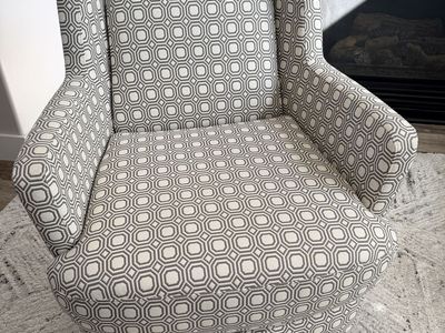 Custom Made Swivel Accent Chair