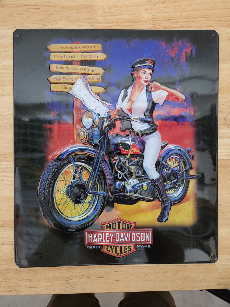 Harley-Davidson Girl Sign