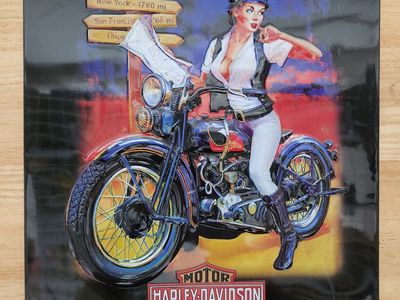 Harley-Davidson Girl Sign