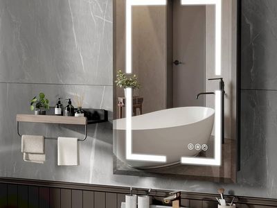 LED touch control mirror cabinet