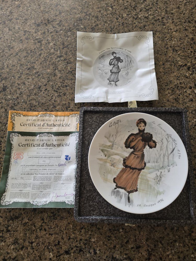 Henri d'Arceau & Fils Les Femmes du Siècle Collector Plates - 1890, 1910, 1935, 1963