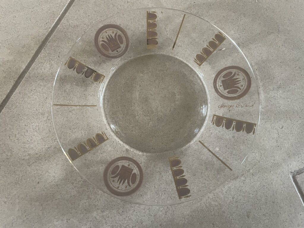 Vintage Mid-Century Georges Briard Glass Plate